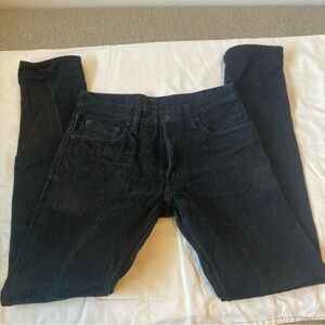 Men's Syoaiya Japanese handmade selvedge Black Jeans size 31